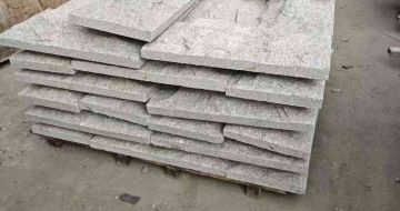 西藏芝麻白蘑菇石，自然面