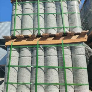 西藏挡车柱芝麻白 挡车石