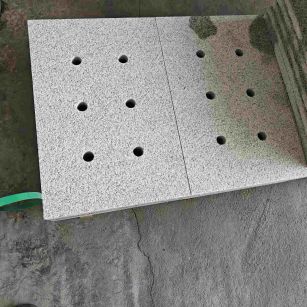 西藏芝麻白水沟盖板 排水渠