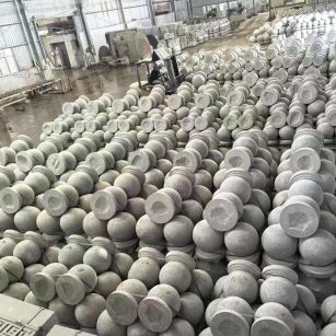 西藏芝麻白圆球 石球 挡车球
