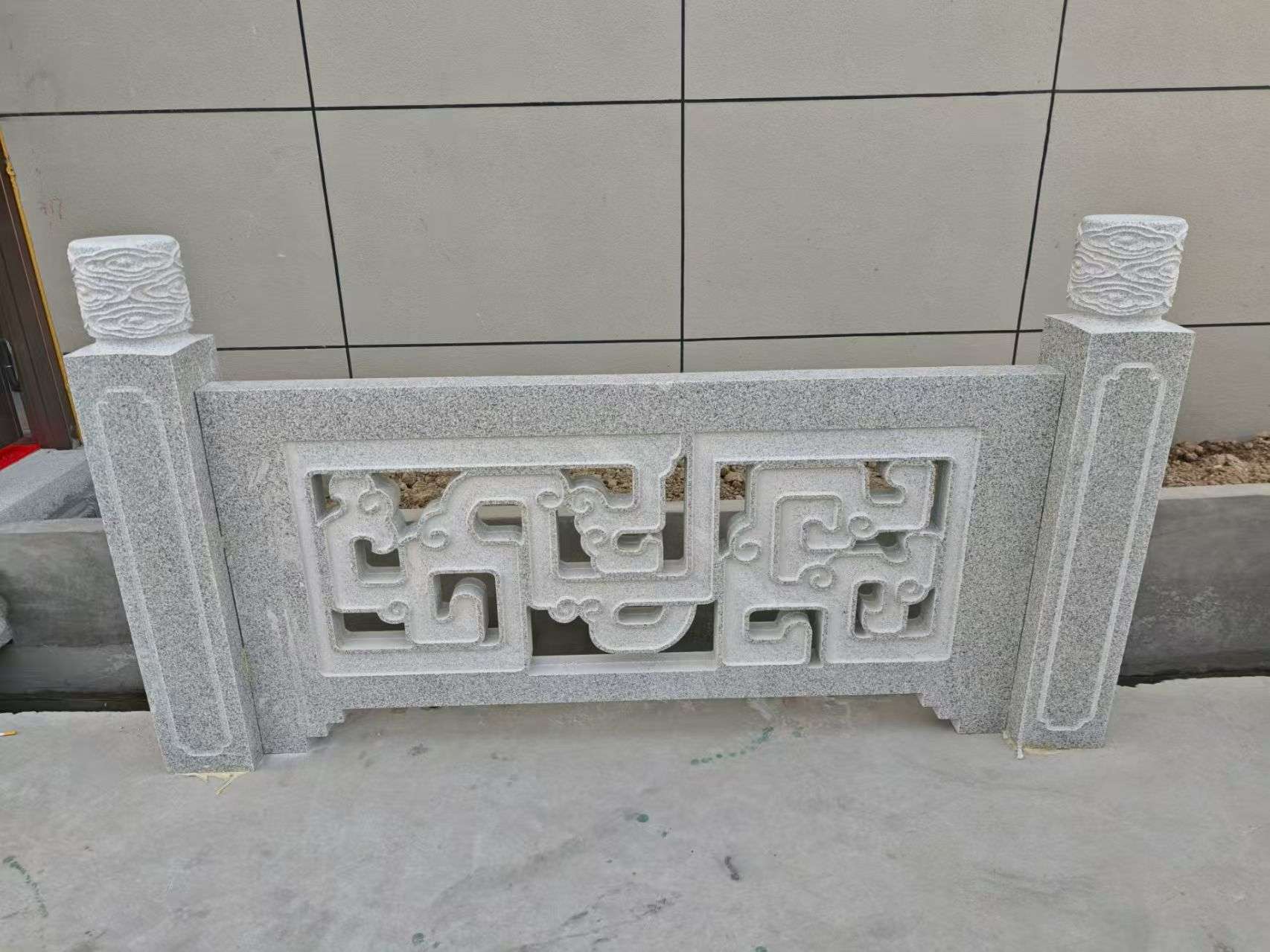 西藏芝麻白河道栏杆 桥栏杆